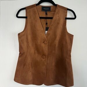 BCBG Suede Vest